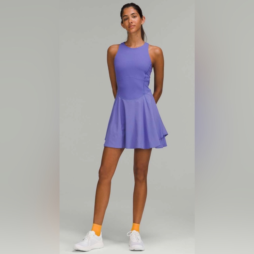 Lululemon Athletica Court Crush Tennis Dress In Charged Indigo Size 4 NWT